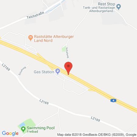 Standort der Autogas Tankstelle: BAB-Tankstelle Altenburger Land Süd (TOTAL) in 04626, Schmölln-Weißbach
