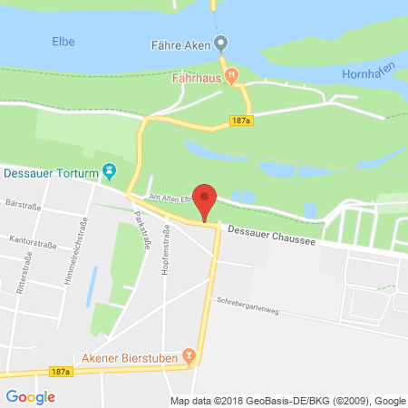 Position der Autogas-Tankstelle: bft Tankstelle (Q1) in 06385, Aken