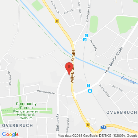 Position der Autogas-Tankstelle: Total Tankstelle in 46535, Dinslaken