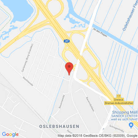 Position der Autogas-Tankstelle: SHELL Tankstelle in 28239, Bremen