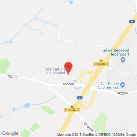 Position der Autogas-Tankstelle: Aral Tankstelle in 91220, Schnaittach
