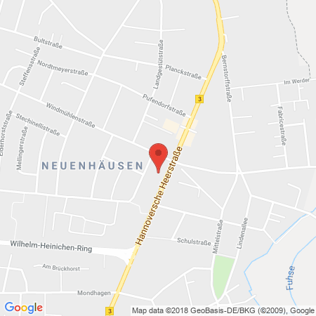 Position der Autogas-Tankstelle: ARAL Tankstelle in 29227, Celle