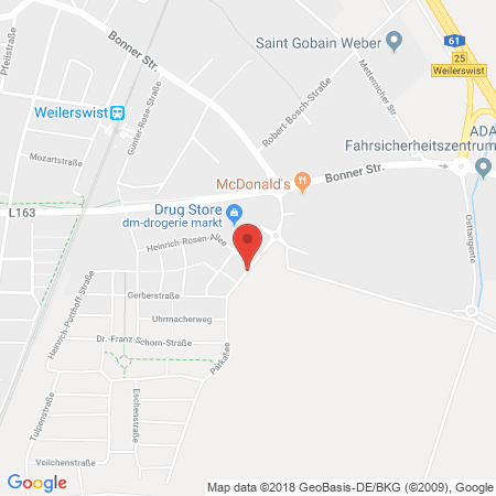 Position der Autogas-Tankstelle: Shell Tankstelle in 53919, Weilerswist