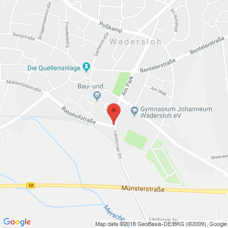 Standort der Autogas Tankstelle: Raiffeisen Hellweg Lippe eG in 59329, Wadersloh