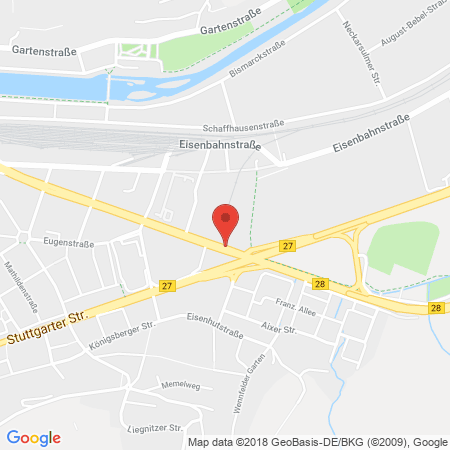 Standort der Autogas Tankstelle: Aral Tankstelle in 72072, Tübingen