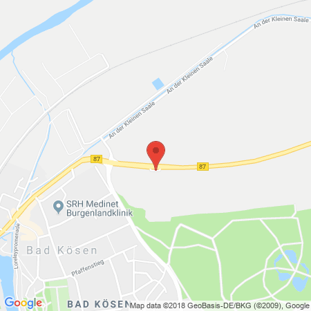 Position der Autogas-Tankstelle: Total-Tankstelle in 06628, Bad Kösen