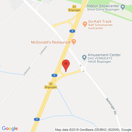 Position der Autogas-Tankstelle: Raiffeisen Centralheide eG in 29646, Bispingen 