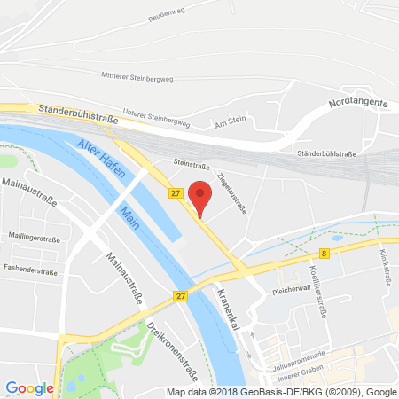 Standort der Autogas Tankstelle: Shell in 97080, Würzburg