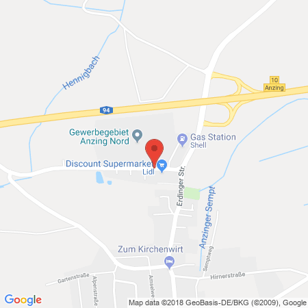 Standort der Autogas Tankstelle: Shell-Tankstelle in 85646, Anzing