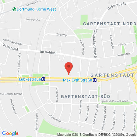 Position der Autogas-Tankstelle: Total-Tankstelle in 44141, Dortmund