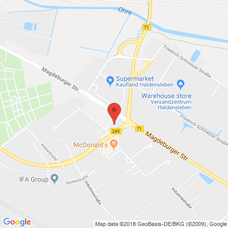 Position der Autogas-Tankstelle: HEM Tankstelle in 39340, Haldensleben