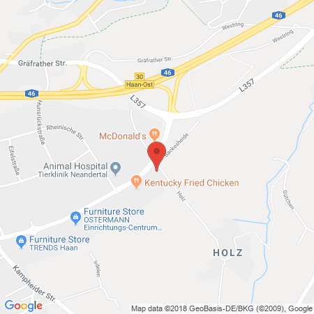 Standort der Autogas Tankstelle: Total-Tankstelle in 42781, Haan