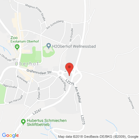 Standort der Autogas Tankstelle: Total-Tankstelle in 98559, Oberhof