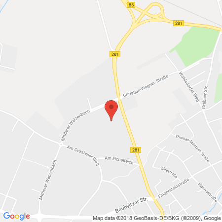 Position der Autogas-Tankstelle: Total-Tankstelle in 07318, Saalfeld