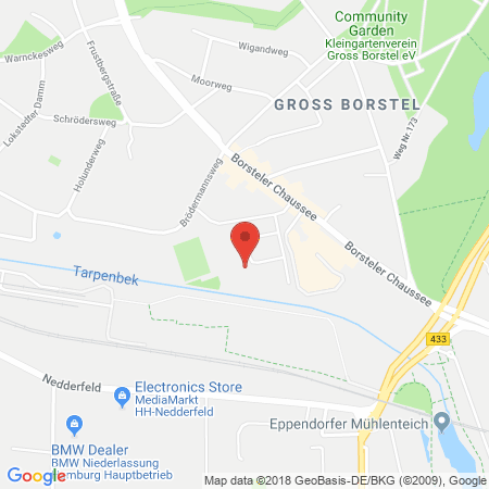 Position der Autogas-Tankstelle: Elan Tankstelle in 22453, Hamburg