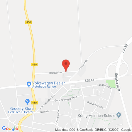 Position der Autogas-Tankstelle: Westfalen-Tankstelle in 34560, Fritzlar