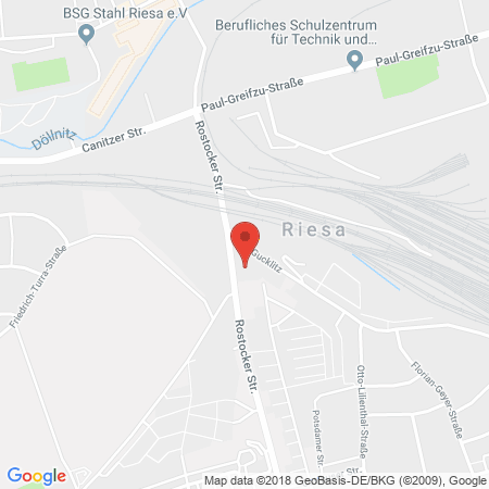 Position der Autogas-Tankstelle: Star-Tankstelle in 01587, Riesa