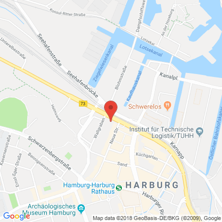 Position der Autogas-Tankstelle: Star-Tankstelle in 21073, Hamburg