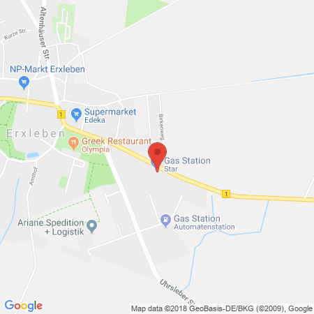Standort der Autogas Tankstelle: Star-Tankstelle in 39343, Erxleben