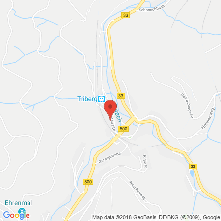 Position der Autogas-Tankstelle: Bft Tankstelle Car-point  in 78098, Triberg