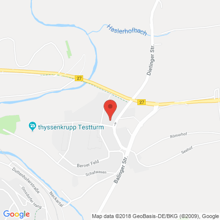 Position der Autogas-Tankstelle: Tankstelle Hauser Kg in 78628, Rottweil
