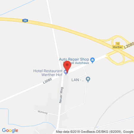 Standort der Autogas Tankstelle: Auto-Zentrum-Prengel in 99735, Werther