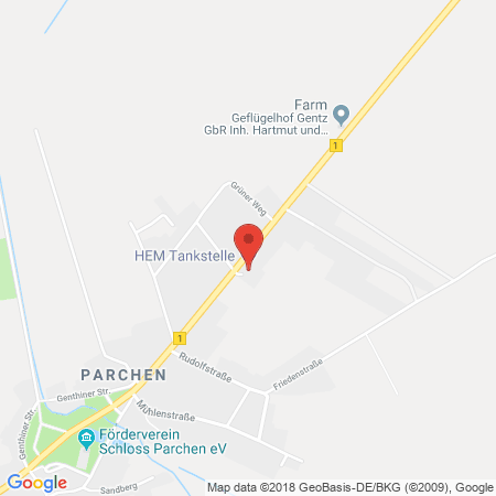 Position der Autogas-Tankstelle: HEM Tankstelle in 39307, Parchen