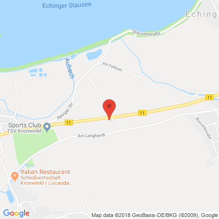 Position der Autogas-Tankstelle: AVIA Tankstelle in 84174, Eching