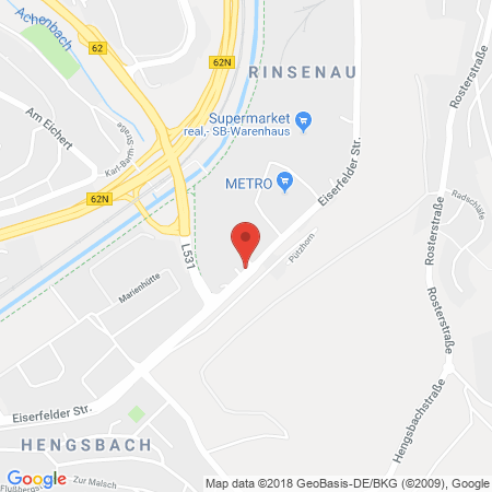 Position der Autogas-Tankstelle: Shell Tankstelle in 57072, Siegen