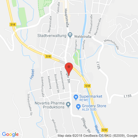 Standort der Tankstelle: Kaiser Freie Tankstelle/Shop Tankstelle in 79664, Wehr