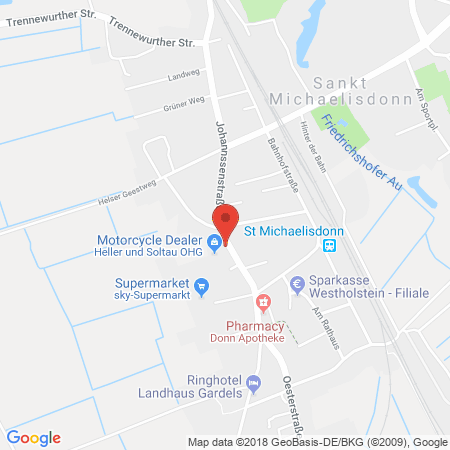 Standort der Autogas Tankstelle: Heller & Soltau in 25693, St. Michaelisdonn