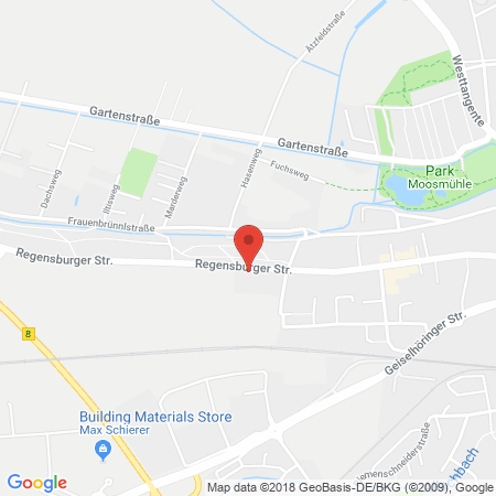 Position der Autogas-Tankstelle: OMV Tankstelle in 94315, Straubing