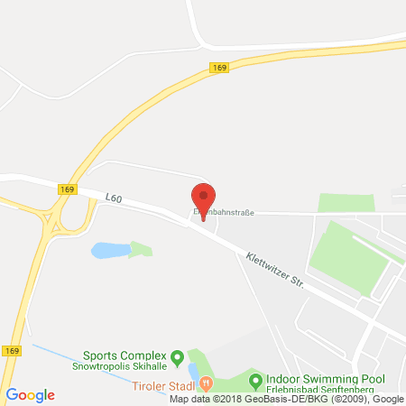 Position der Autogas-Tankstelle: Esso Tankstelle in 01968, Senftenberg