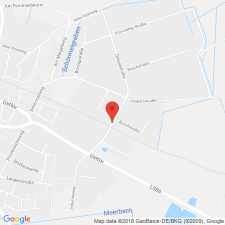 Position der Autogas-Tankstelle: Raiffeisen Warendorf eG in 48324, Sendenhorst