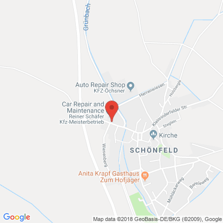 Standort der Tankstelle: Tankstelle Schäfer Tankstelle in 97950, Großrinderfeld
