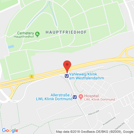 Position der Autogas-Tankstelle: Shell Tankstelle in 44287, Dortmund