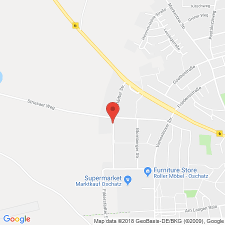 Position der Autogas-Tankstelle: Tankstelle Am Marktkauf in 04758, Oschatz