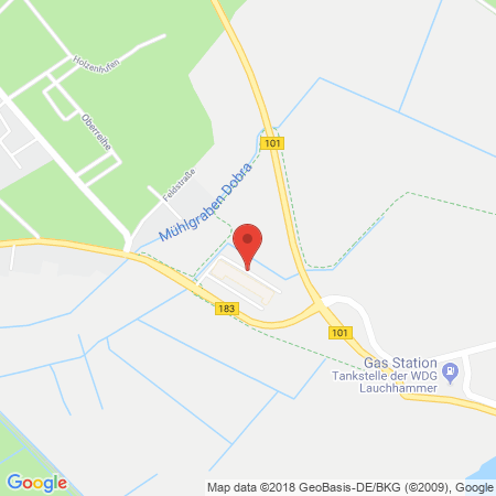 Position der Autogas-Tankstelle: Wdg Tankstelle Bad Liebenwerda-dobra in 04924, Dobra