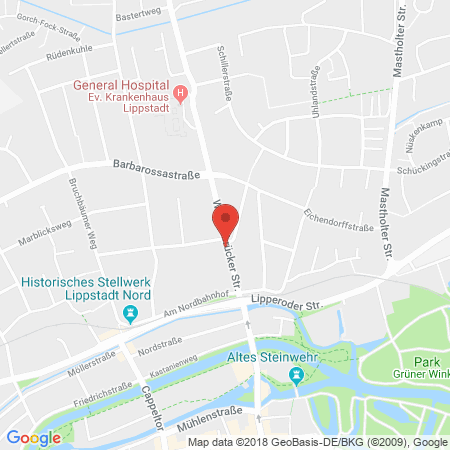 Position der Autogas-Tankstelle: Star Tankstelle in 59555, Lippstadt