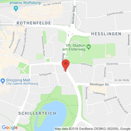 Position der Autogas-Tankstelle: Star Tankstelle in 38440, Wolfsburg