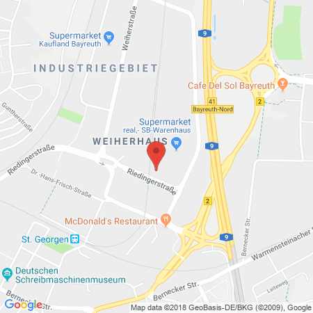 Standort der Tankstelle: Supermarkt-tankstelle Am Real,- Markt Bayreuth Riedinger Str. 21 in 95448, Bayreuth