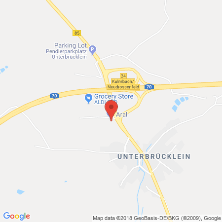 Position der Autogas-Tankstelle: Aral Tankstelle in 95512, Neudrossenfeld