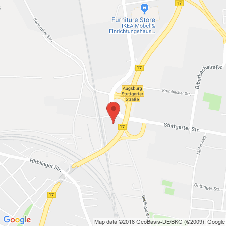 Standort der Tankstelle: ARAL Tankstelle in 86154, Augsburg