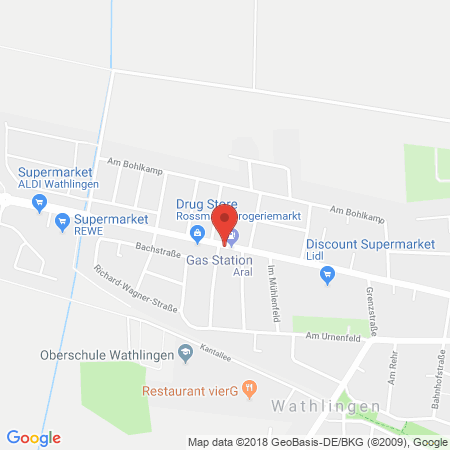 Standort der Tankstelle: ARAL Tankstelle in 29339, Wathlingen