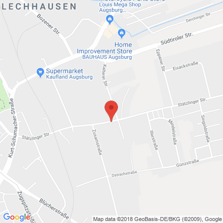 Standort der Tankstelle: ARAL Tankstelle in 86165, Augsburg