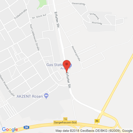 Standort der Tankstelle: ARAL Tankstelle in 06526, Sangerhausen