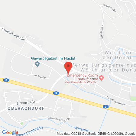 Standort der Tankstelle: BayWa Tankstelle in 93086, Wörth/Donau