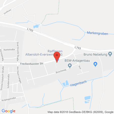 Position der Autogas-Tankstelle: Rwg Albersloh-everswinkel Eg in 48351, Everswinkel