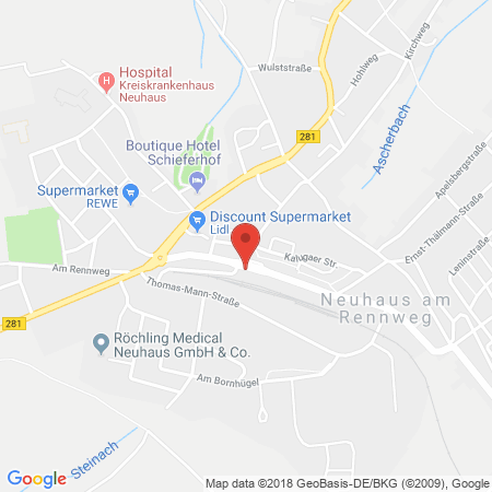 Standort der Tankstelle: bft - Walther Tankstelle in 98724, Neuhaus