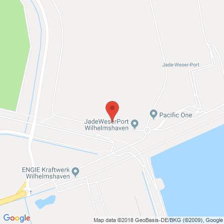 Position der Autogas-Tankstelle: Jade Weser Port in 26388, Wilhelmshaven